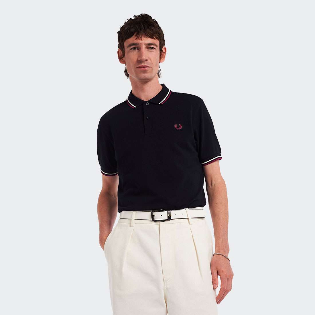 POLO FRED PERRY M3600 NAVY/ECR/TWNPORT