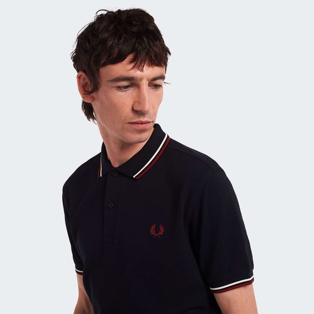 POLO FRED PERRY M3600 NAVY/ECR/TWNPORT