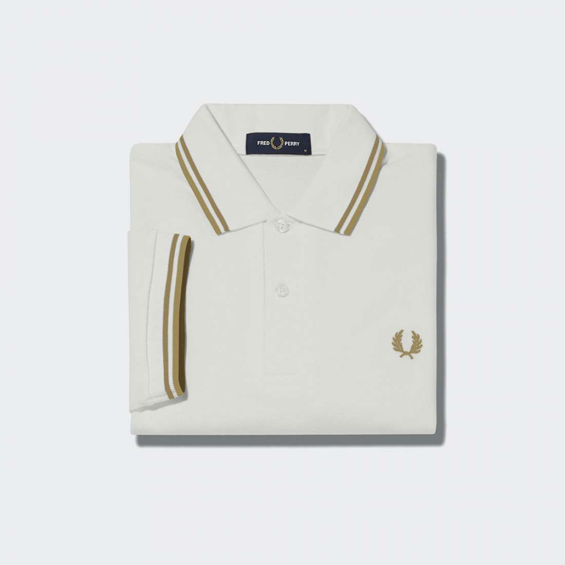 POLO FRED PERRY M3600 SNOW WHITE/DESERT