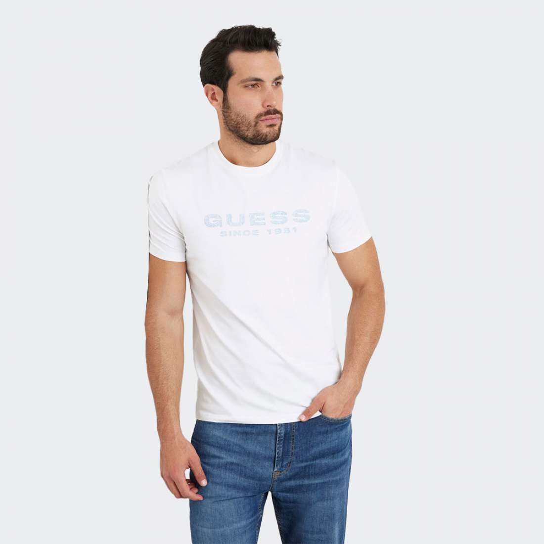 TSHIRT GUESS SS CN LOGO G011