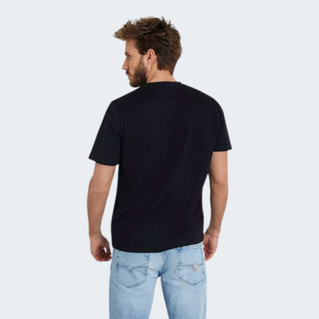 TSHIRT GUESS PATCH BLK