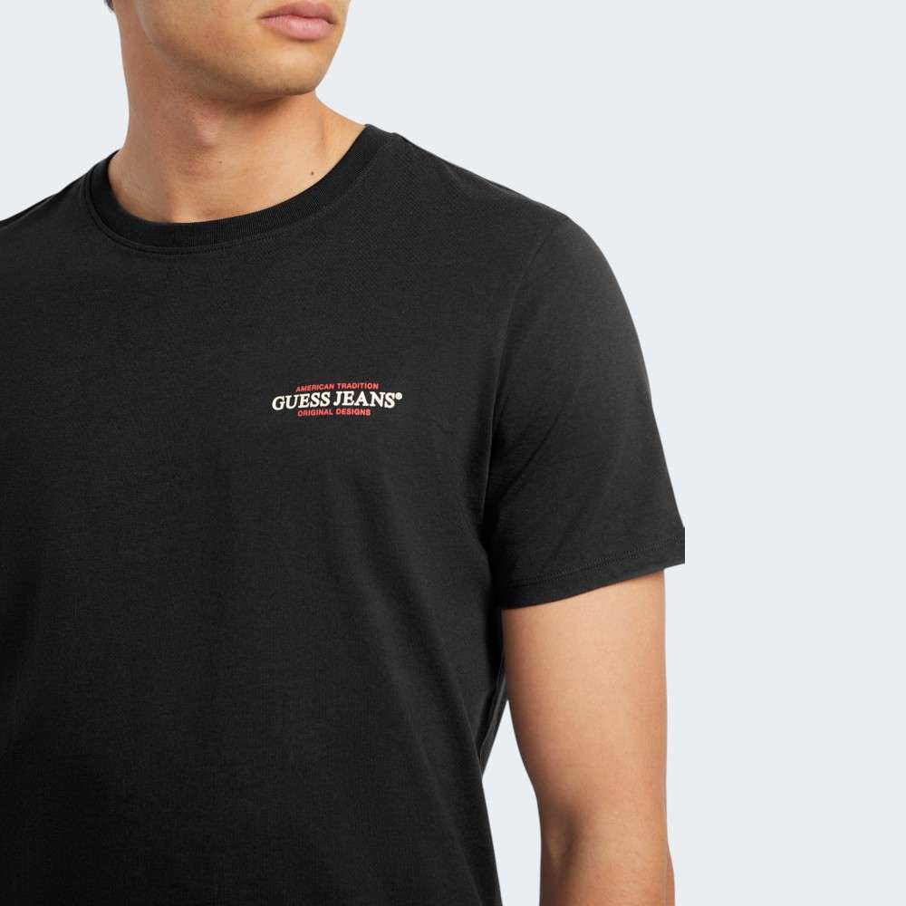 TSHIRT GUESS AMERICAN TR JBLK