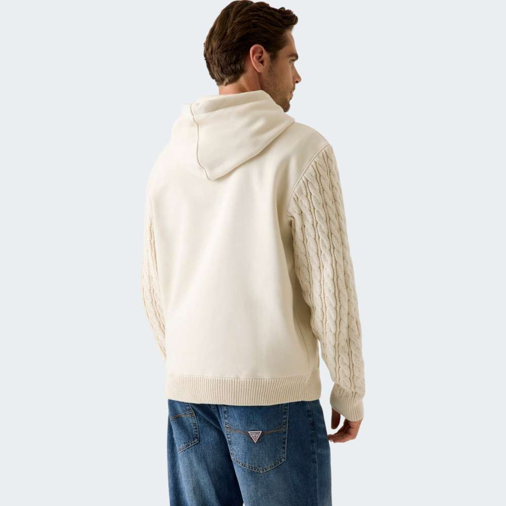 HOODIE GUESS CONTRAST SLEVEES