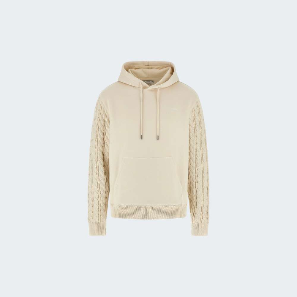 HOODIE GUESS CONTRAST SLEVEES