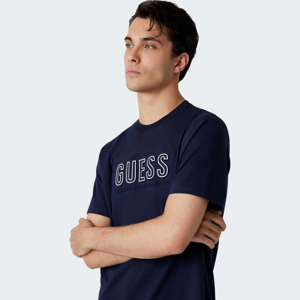  TSHIRT GUESS SS BSC EMBOSSED LOGO