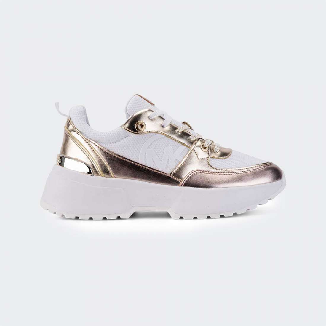 MICHAEL KORS COSMO TRAINER KIDS GOLD MONOMESH