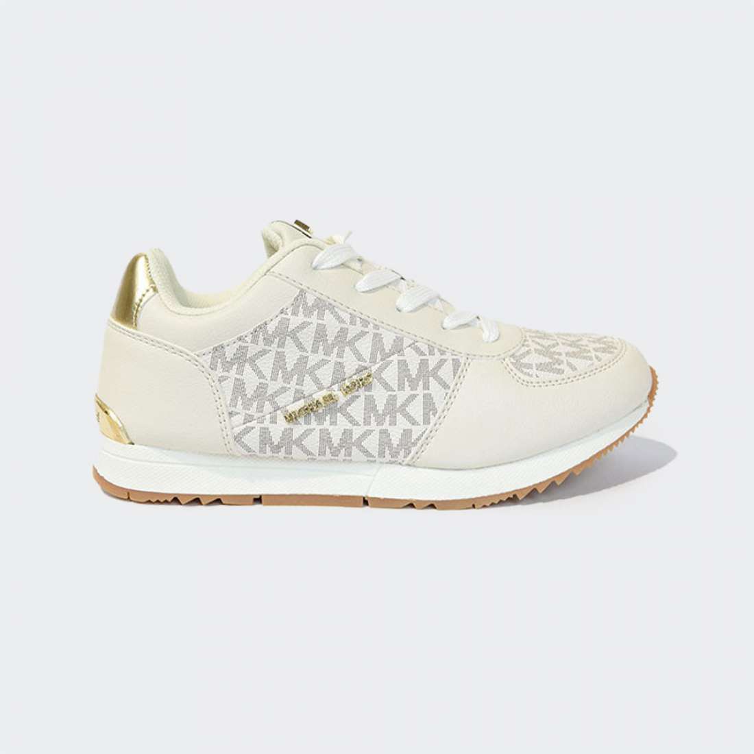 TÉNIS MICHAEL KORS ALLIE JOGGER KIDS VANILLA/GOLD