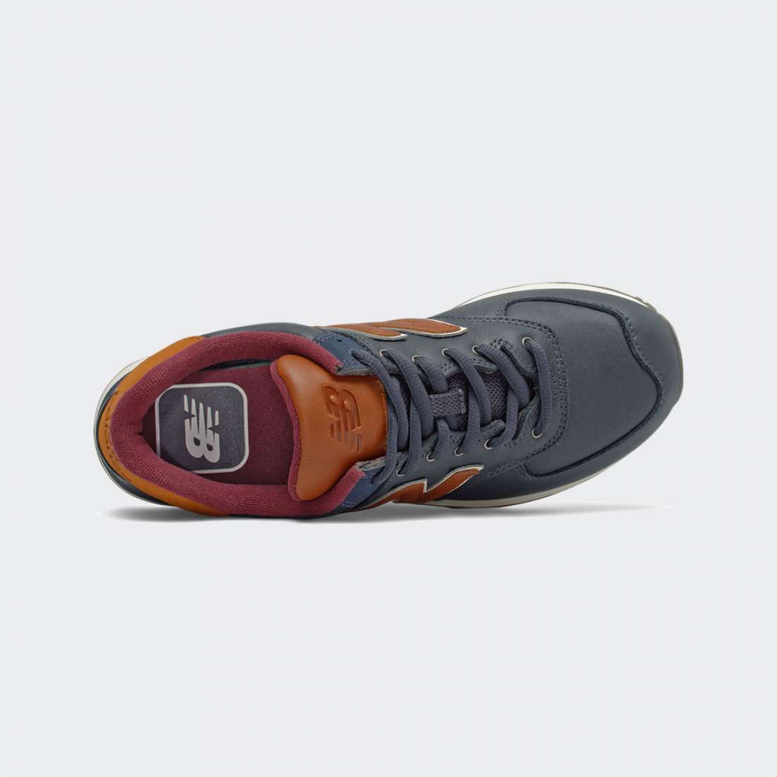 NEW BALANCE 574 NAVY/CLASSIC BURGUNDY