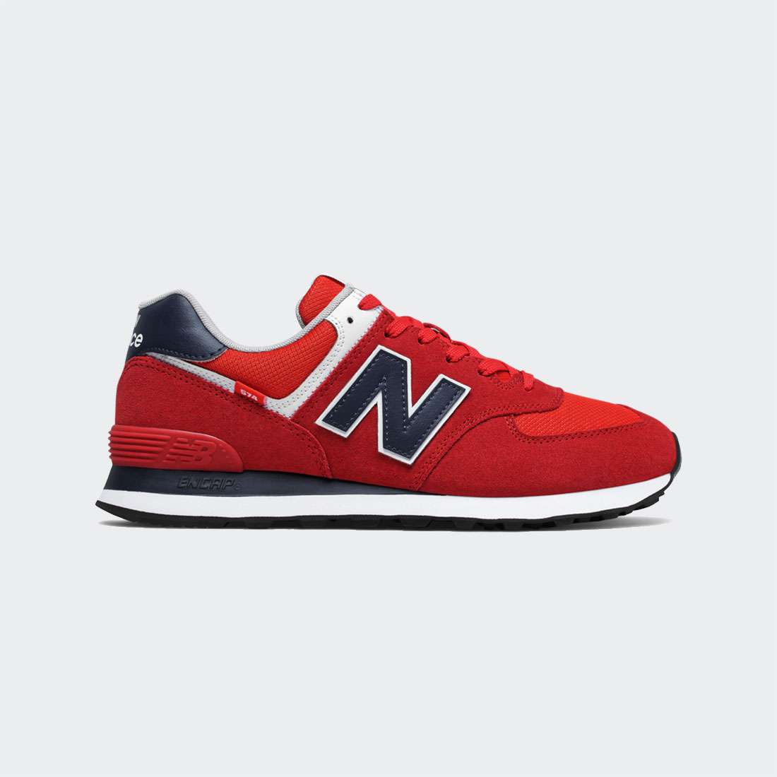 NEW BALANCE 574 TEAM RED/NATURAL INDIGO