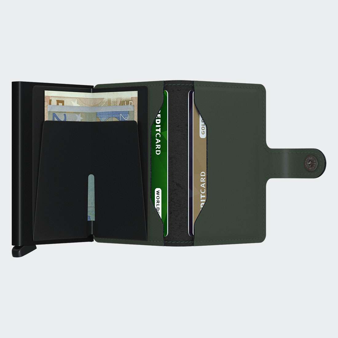 CARTEIRA SECRID MINIWALLET MATTE GREEN/BLACK