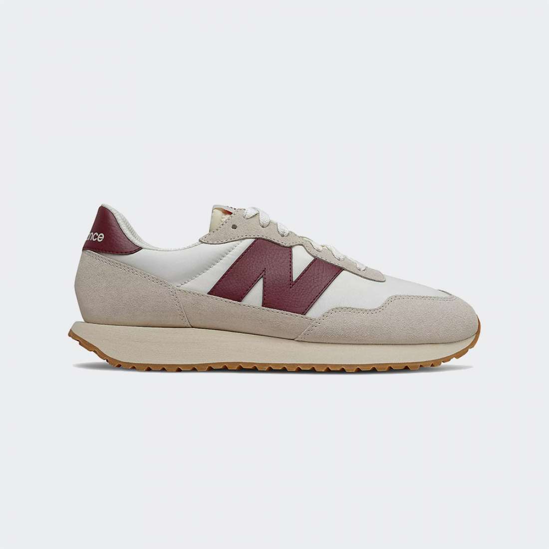 NEW BALANCE 237 MOONBEAM/CLASSIC BURGUNDY