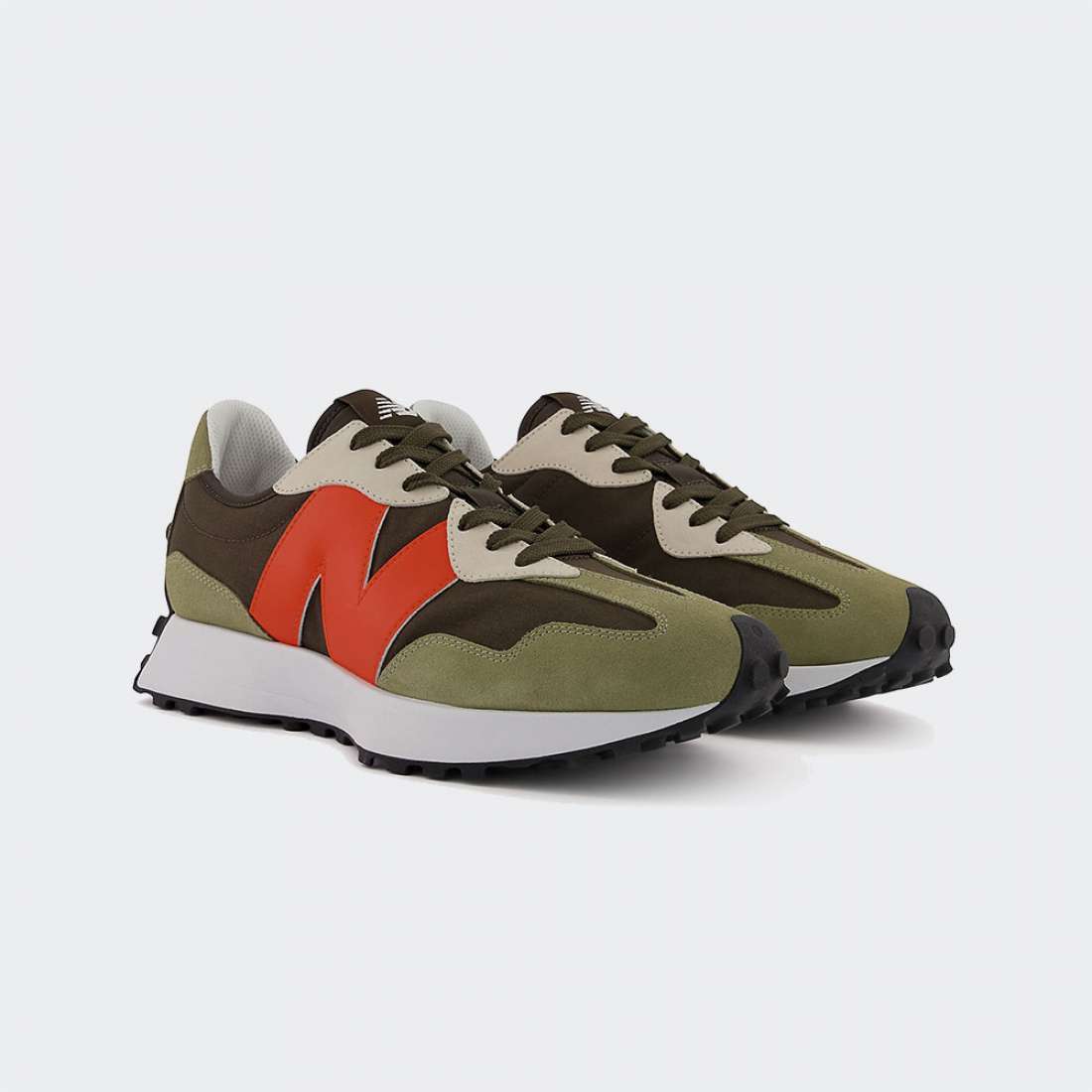 NEW BALANCE 327 TRUE CAMO/VIBRANT ORANGE