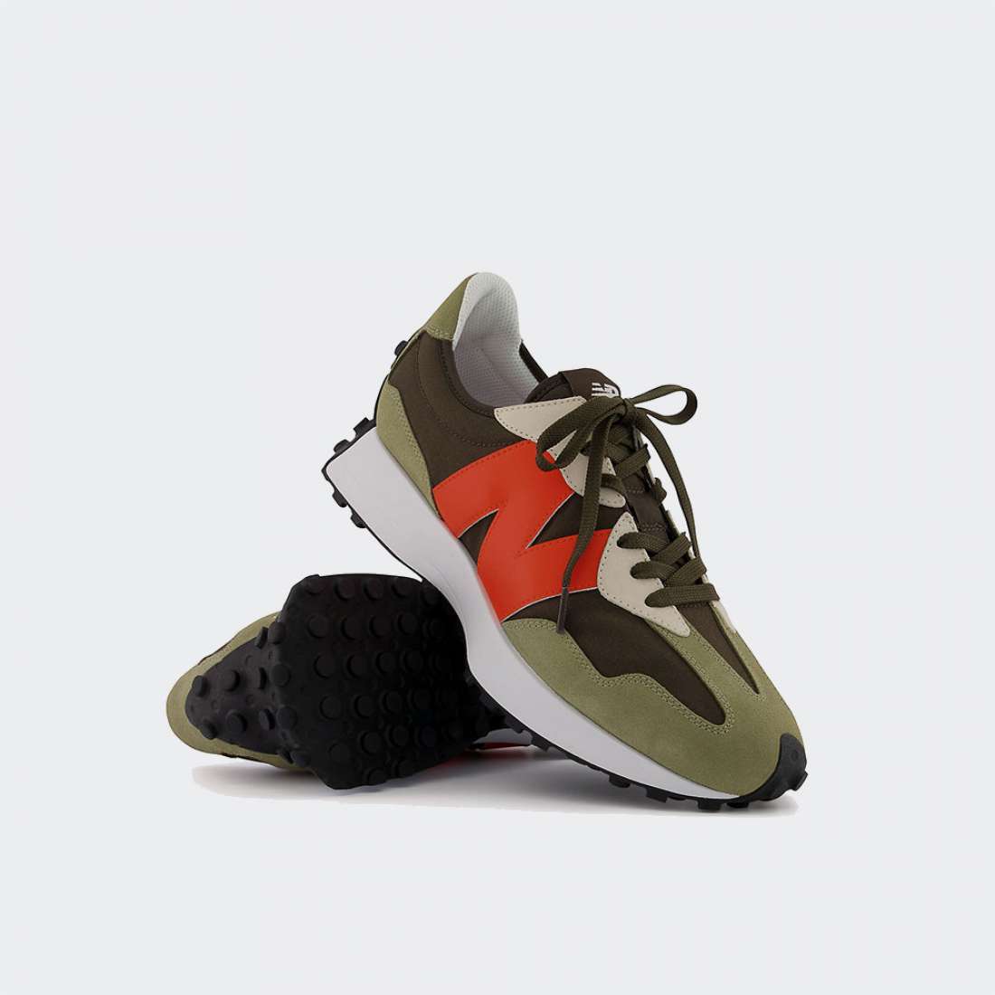 NEW BALANCE 327 TRUE CAMO/VIBRANT ORANGE