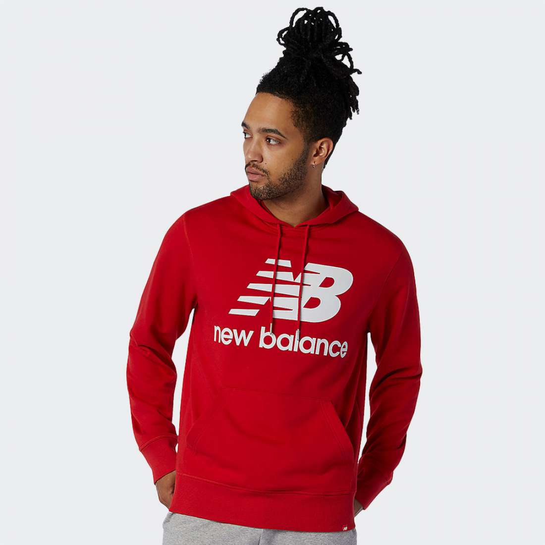 HOODIE NEW BALANCE ESSENTIALS STACKED LOGO REP TEAM