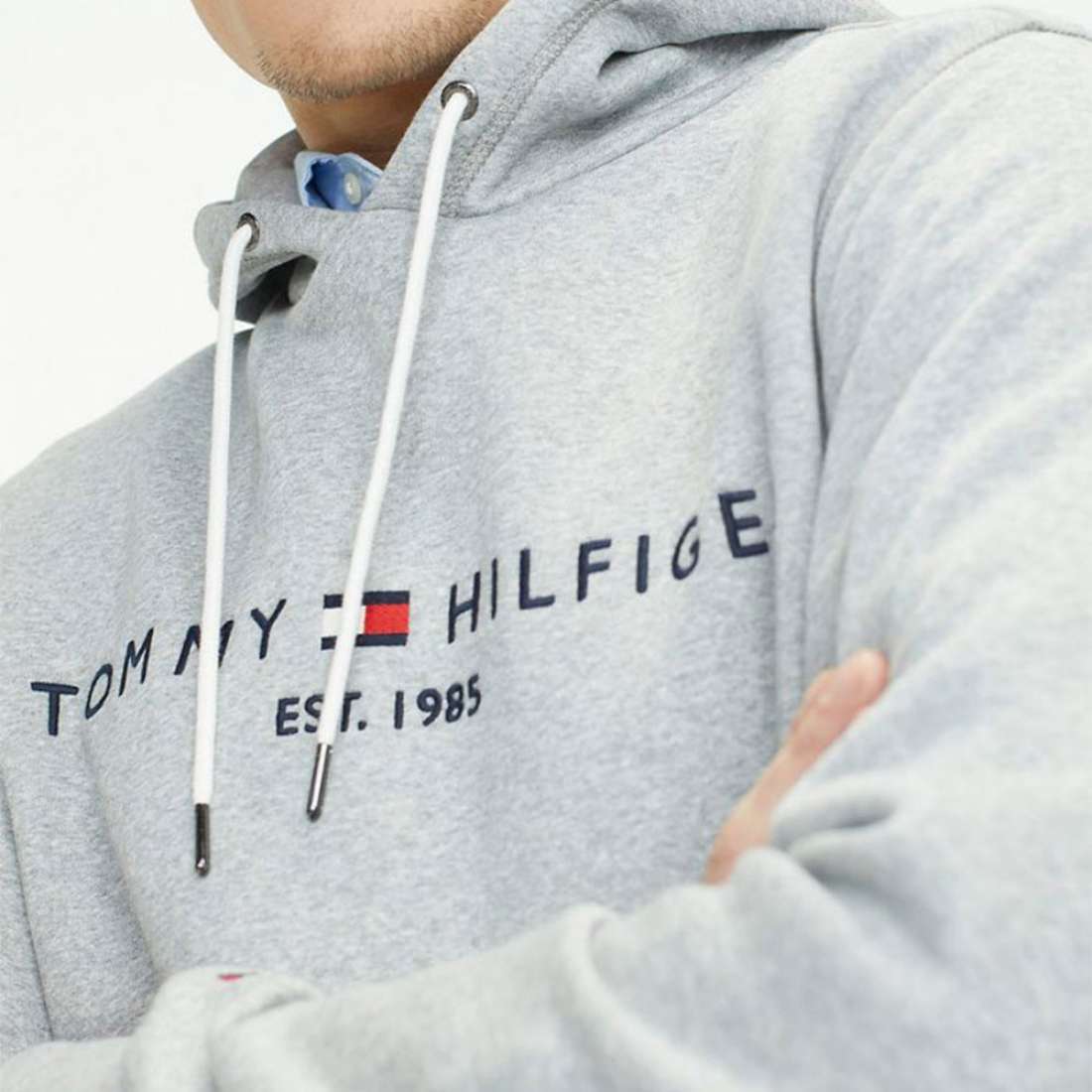 HOODIE TOMMY HILFIGER CORE CLOUD HTR