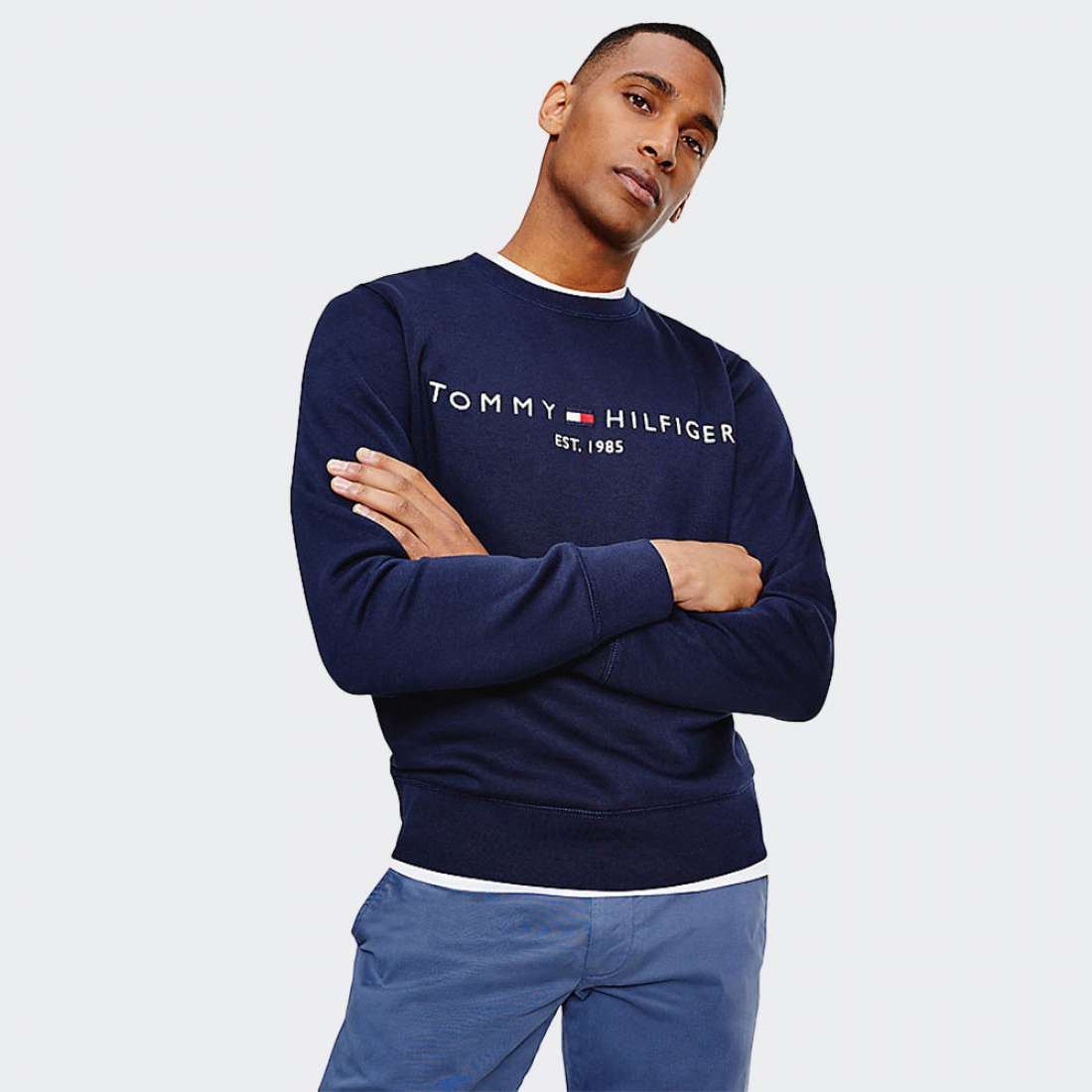 SWEATSHIRT TOMMY HILFIGER LOGO DESERT SKY