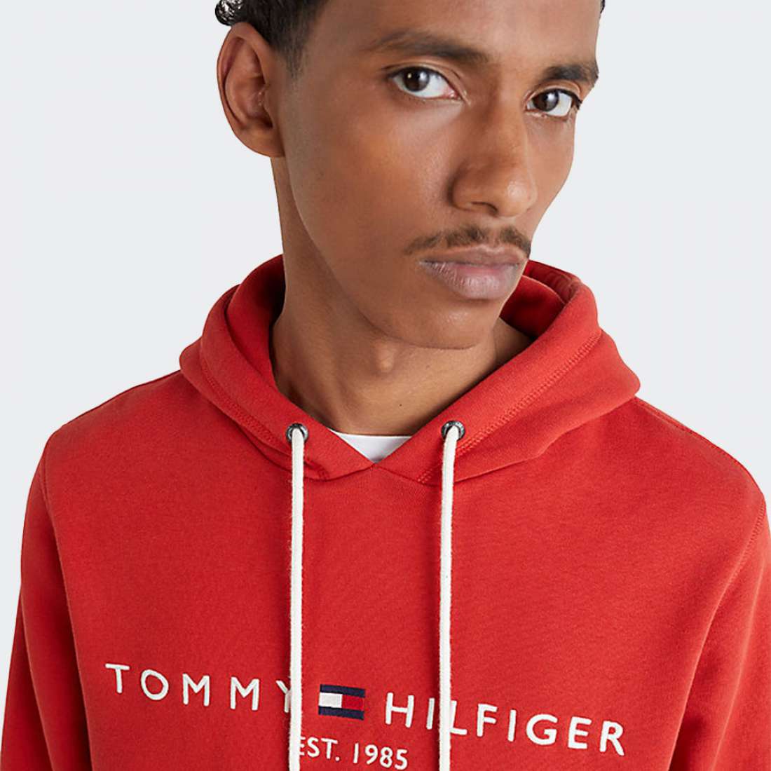 HOODIE TOMMY HILFIGER LOGO FLEX EMPIRE FLAME