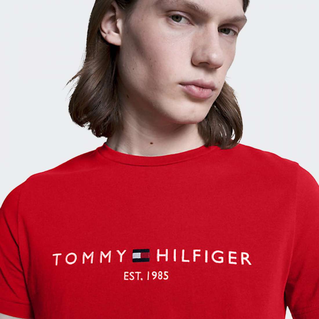 TSHIRT TOMMY HILFIGER LOGO ARIZONA RED