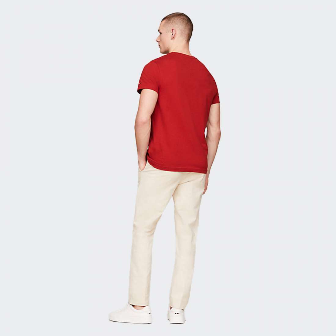 TSHIRT TOMMY HILFIGER LOGO DARK MAGMA