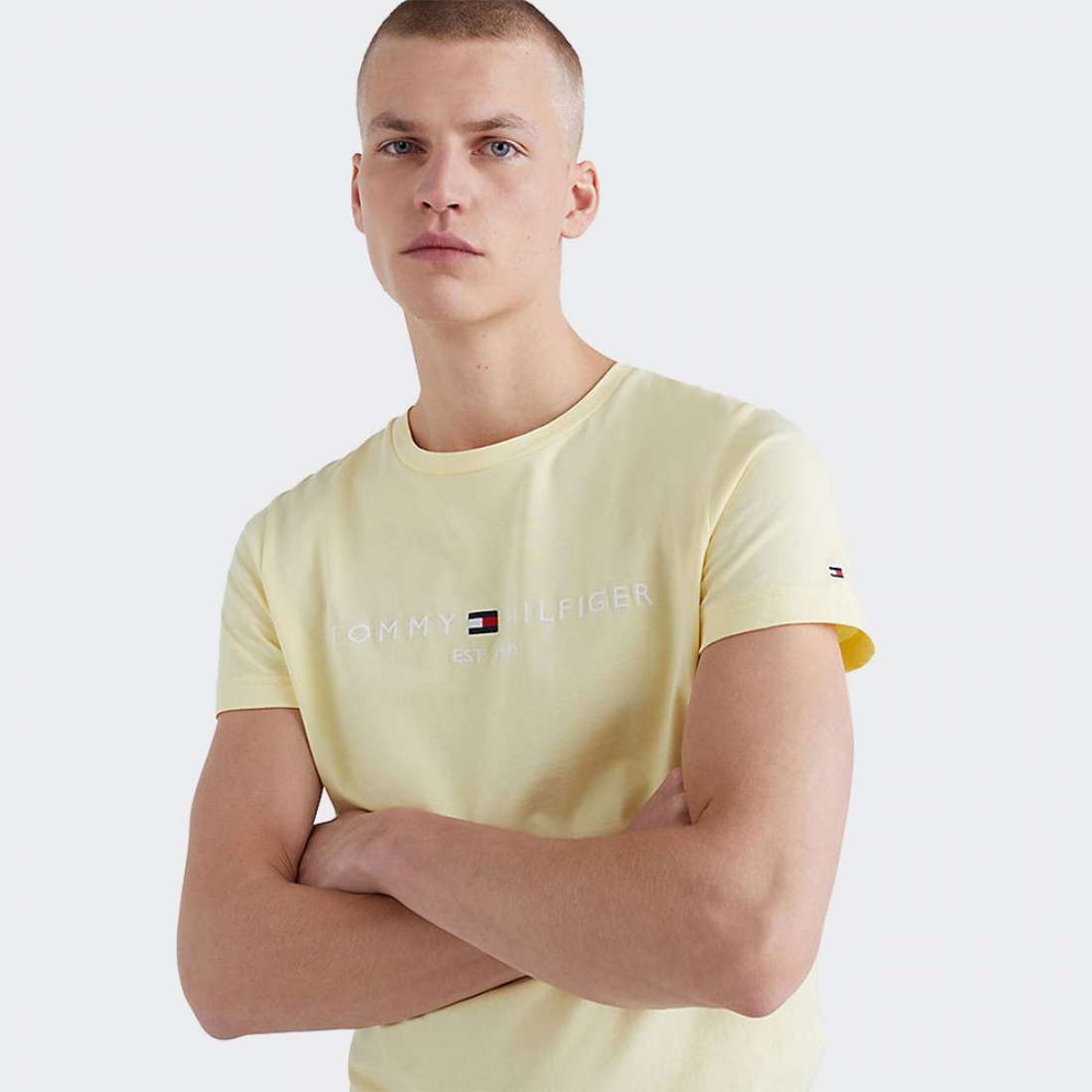 TSHIRT TOMMY HILFIGER LOGO YELLOW MIST