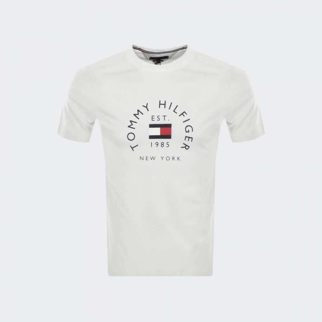 TSHIRT TOMMY HILFIGER FLAG ARCH WHITE