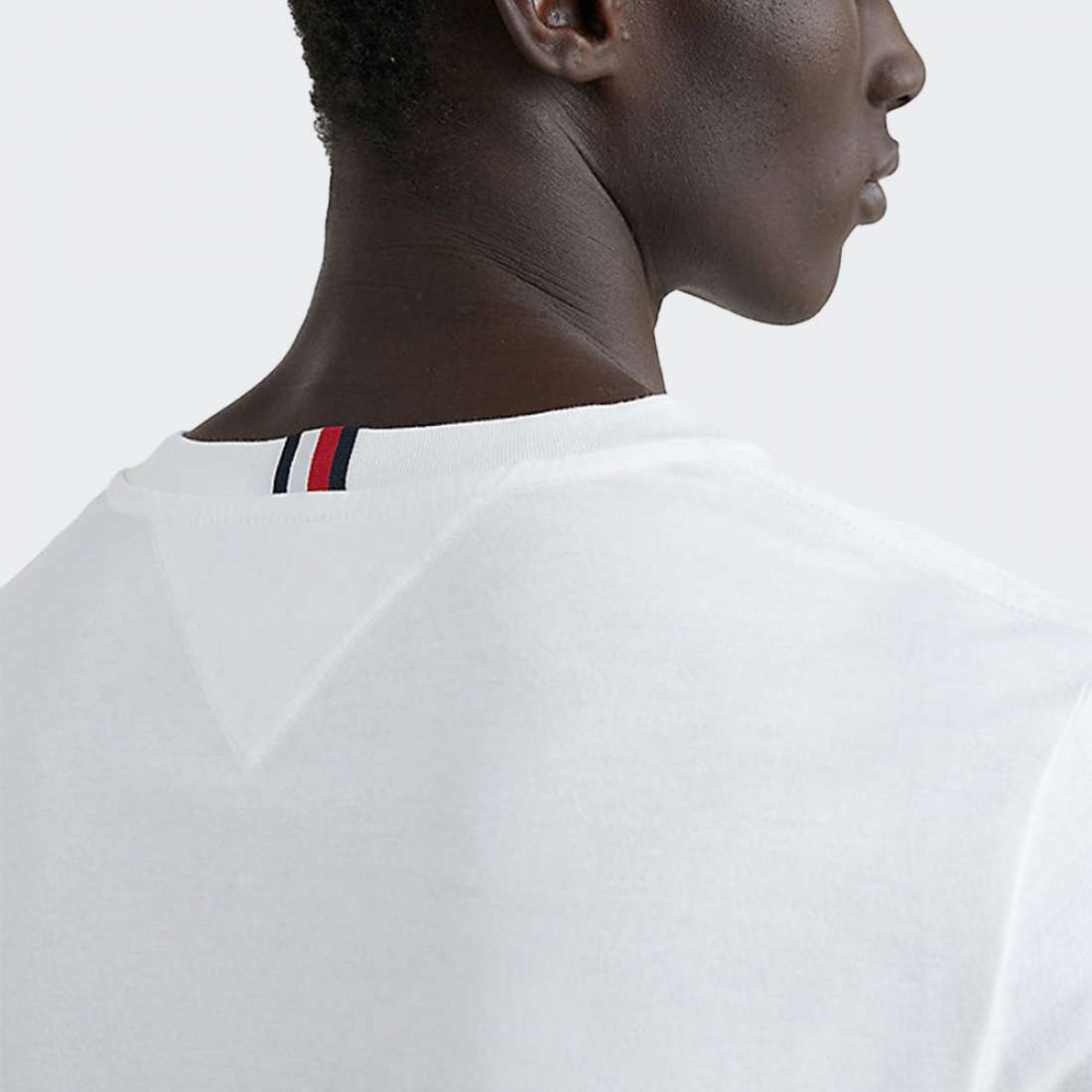TSHIRT TOMMY HILFIGER COLOR BLOCKED SLIM WHITE