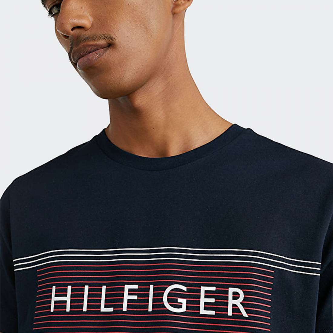 TSHIRT TOMMY HILFIGER LOGO SLIM FIT DESERT SKY