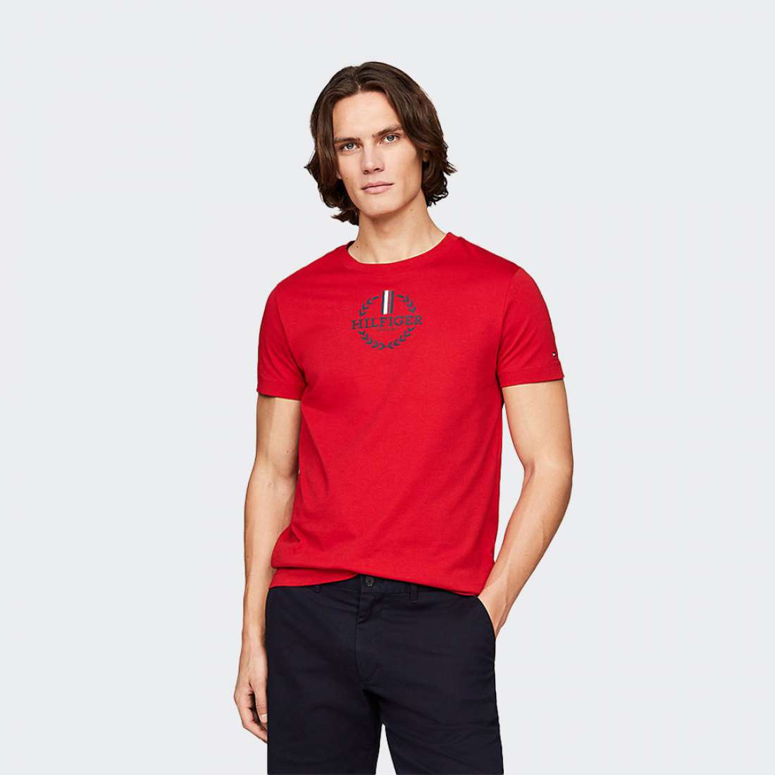 Grupo Lpoint® - Tshirt Tommy Hilfiger Global Stripe Primary Red M