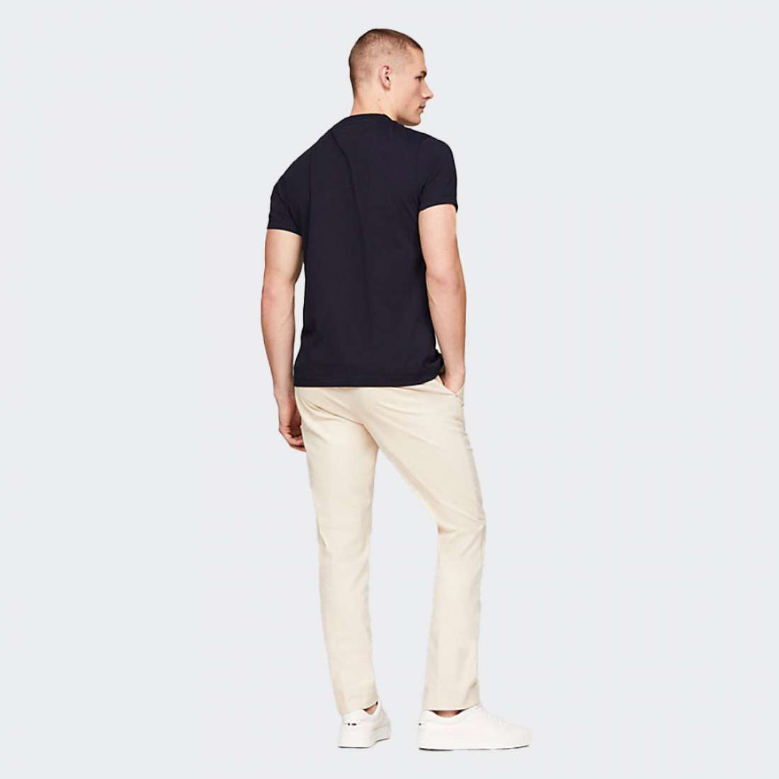 TSHIRT TOMMY HILFIGER LOGO TIPPED DESERT SKY