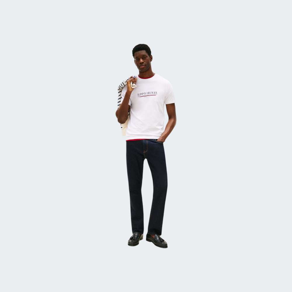TSHIRT TOMMY HILFIGER BRAND LOVE WHITE