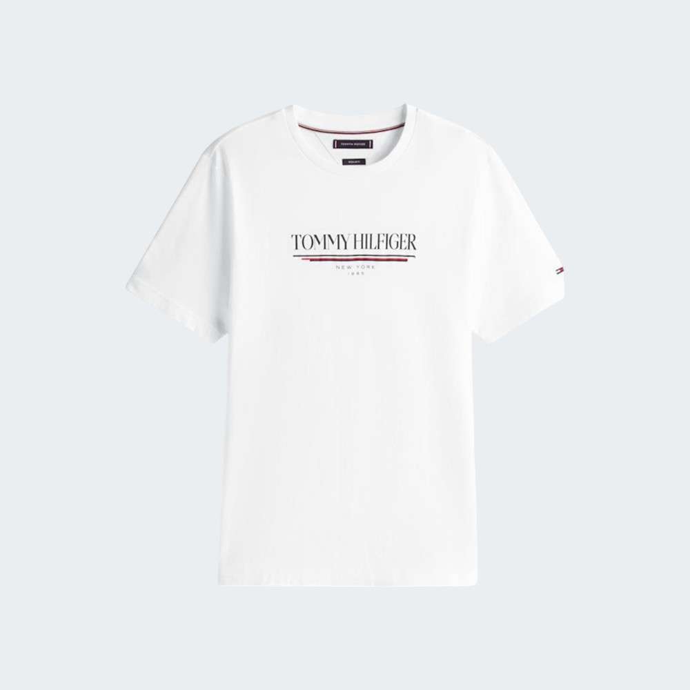 TSHIRT TOMMY HILFIGER BRAND LOVE WHITE