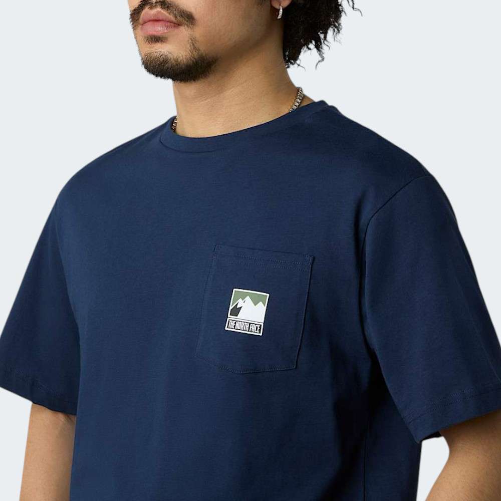 TSHIRT THE NORTH FACE MOUNTAIN LOGO SUMMIT NAVY