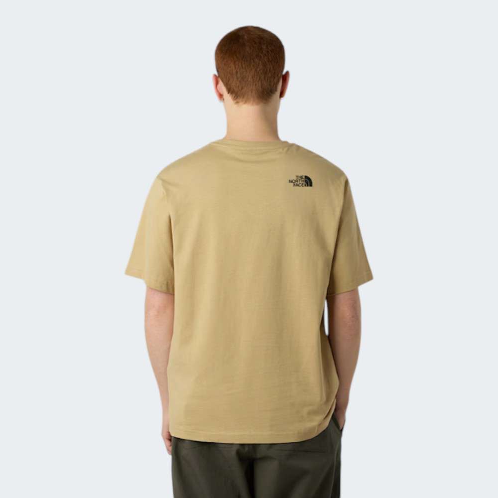 TSHIRT THE NORTH FACE MOUNTAIN LOGO KHAKI STONE