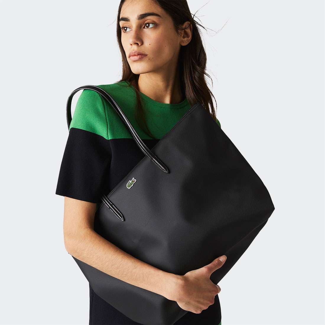 MALA LACOSTE SHOPPING BAG NOIR