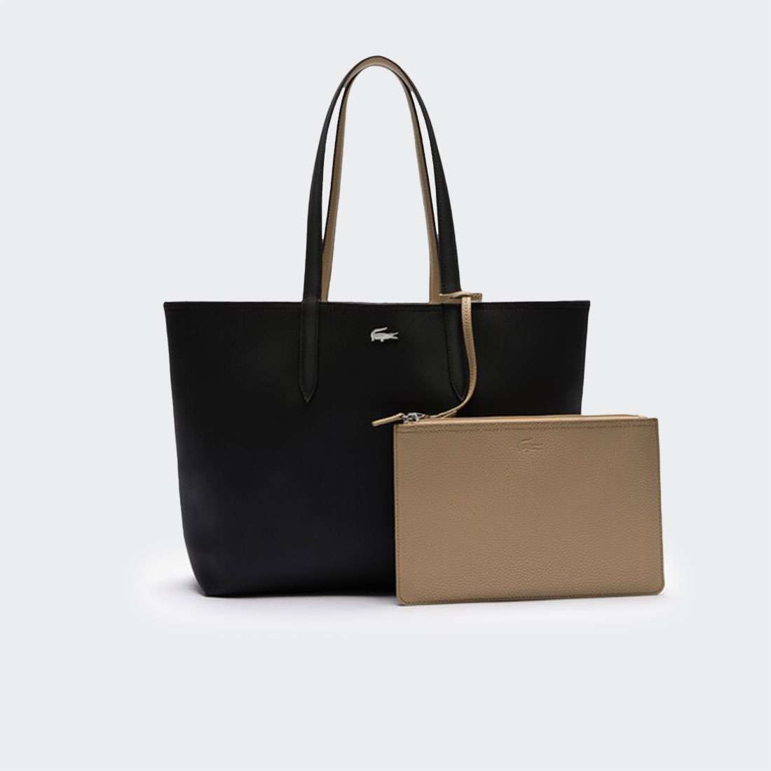 MALA LACOSTE NF2142AA-A91 SHOPPING BAG NOIR KREMA