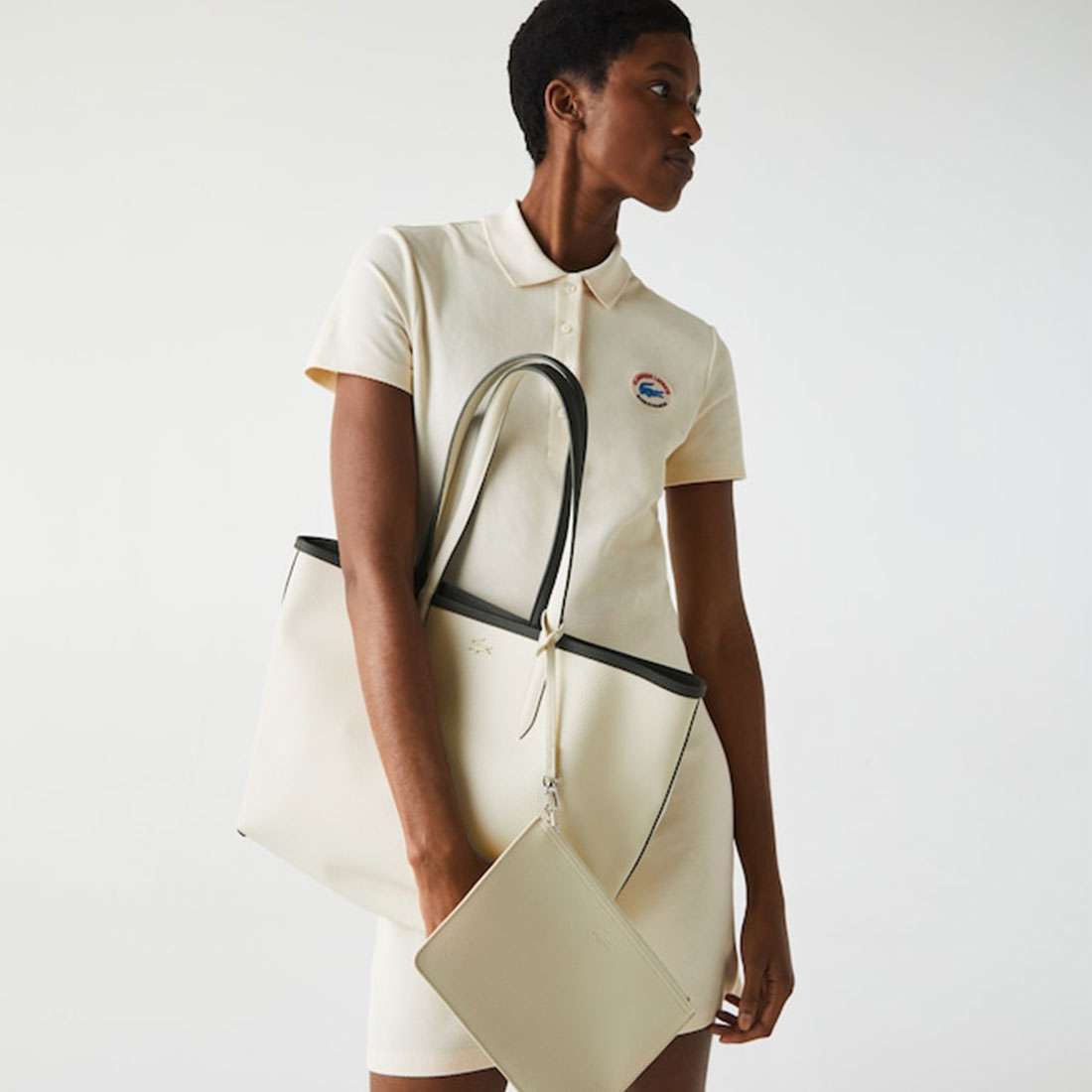 MALA LACOSTE SHOPPING BAG BAOBAB NATUREL CLAIR