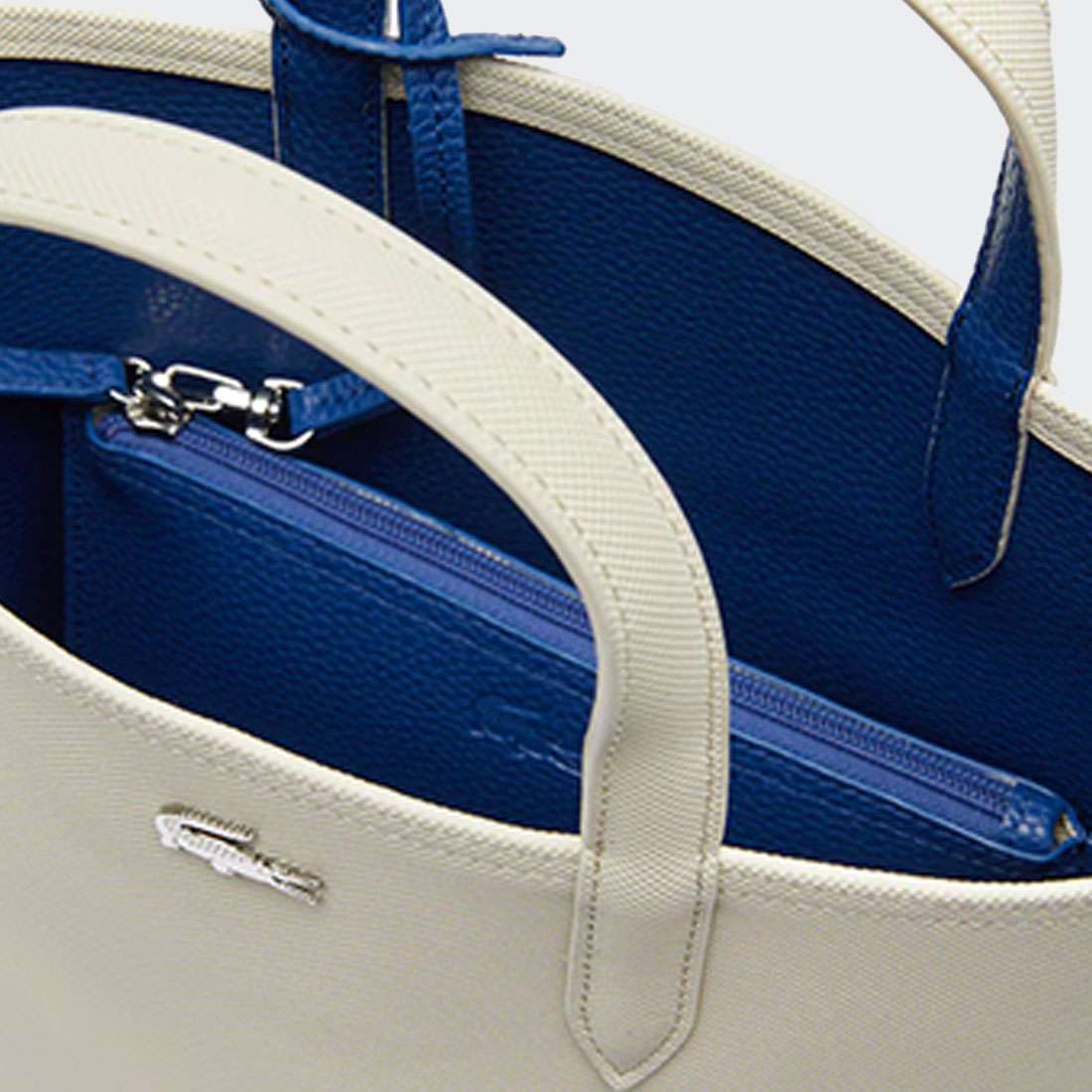 MALA LACOSTE VERTICAL SHOPPING BAG SABLER DENIM