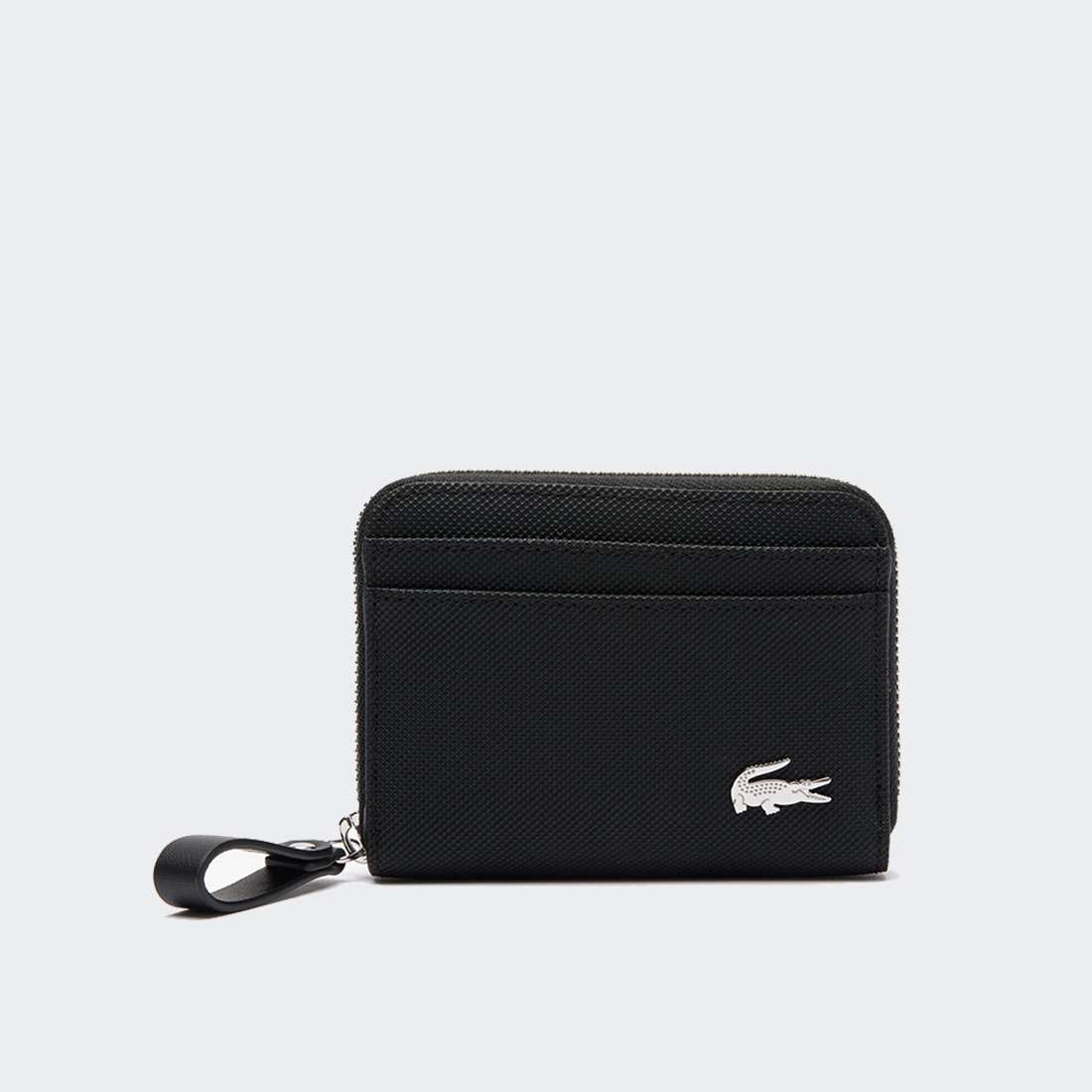 CARTEIRA LACOSTE SMALL BUGATTI NOIR