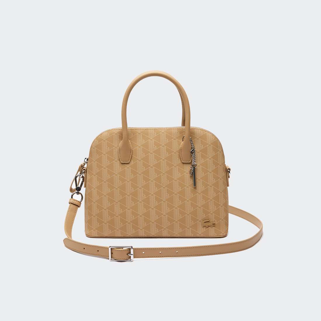 MALA LACOSTE MONOGRAM PRINT VIENNOIS BEIGE