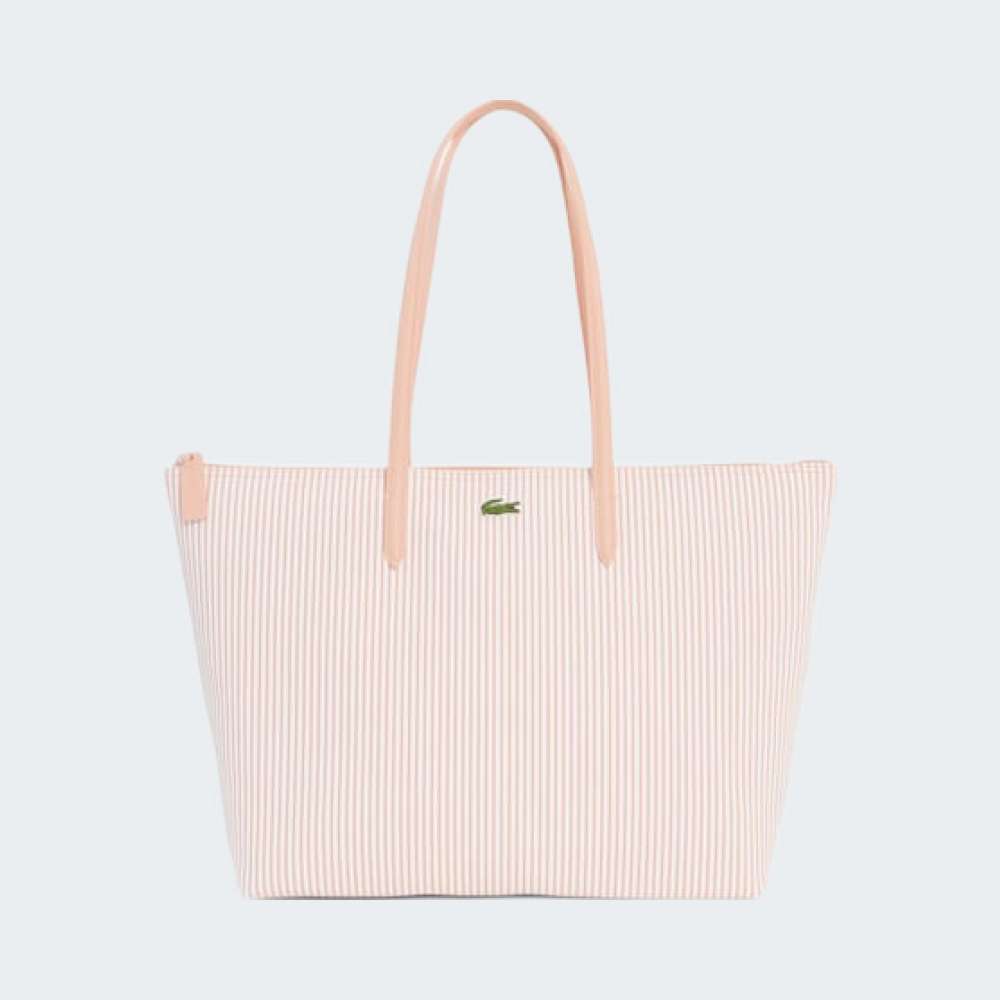 MALA LACOSTE L.12.12 CONCEPT SHOPPING STRIPE PRINT