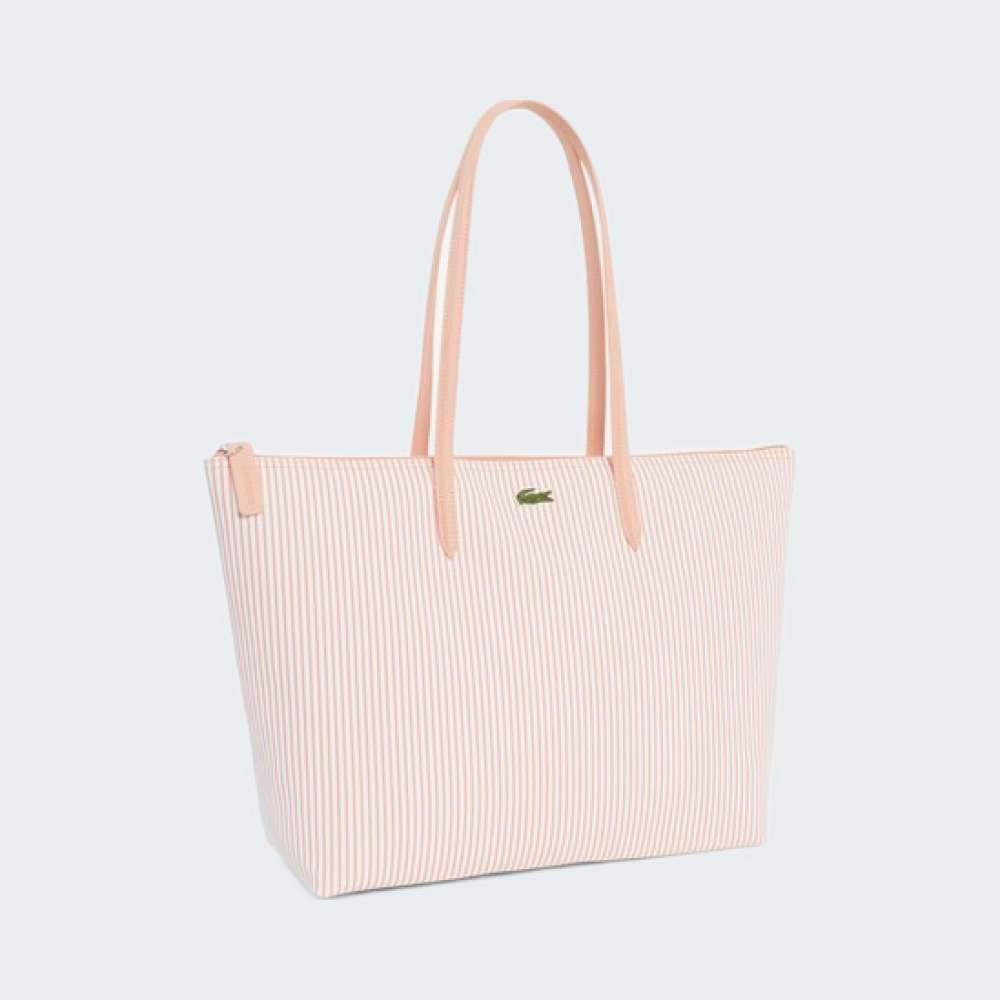 MALA LACOSTE L.12.12 CONCEPT SHOPPING STRIPE PRINT