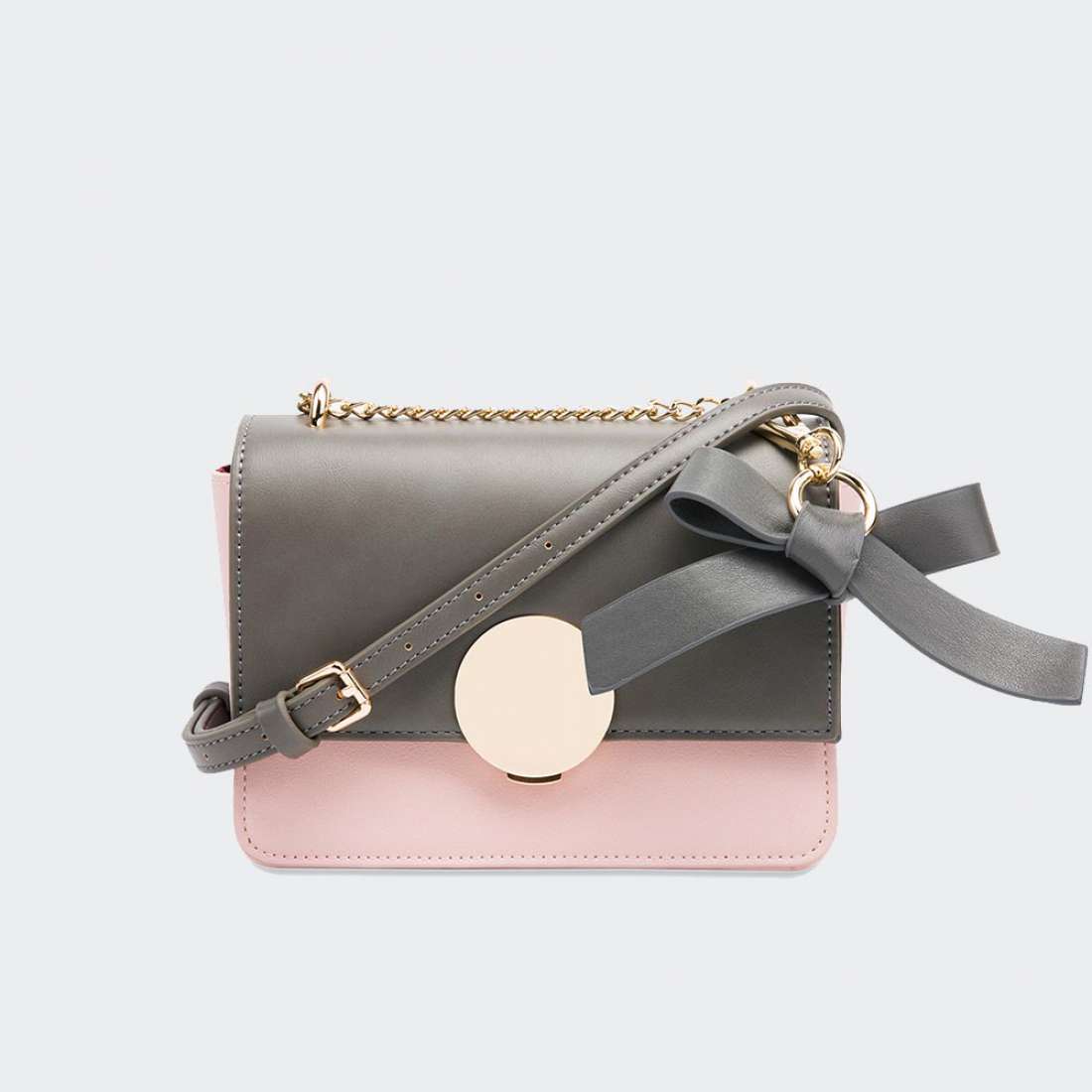 MALA PAULS BOUTIQUE MINI CHRISTY SATCHEL PINK / GREY