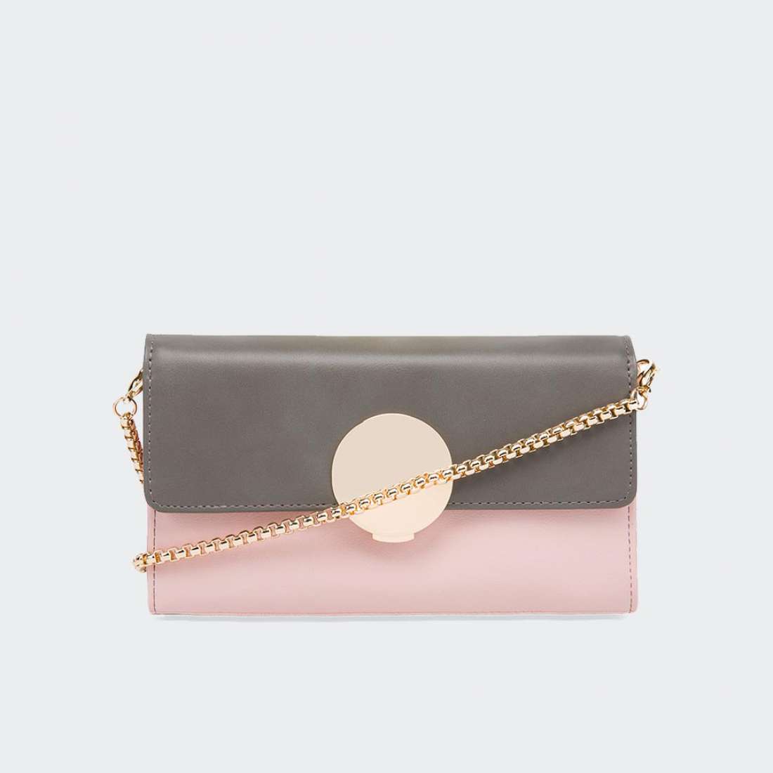 CLUTCH PAULS BOUTIQUE FILIPA PINK / GREY