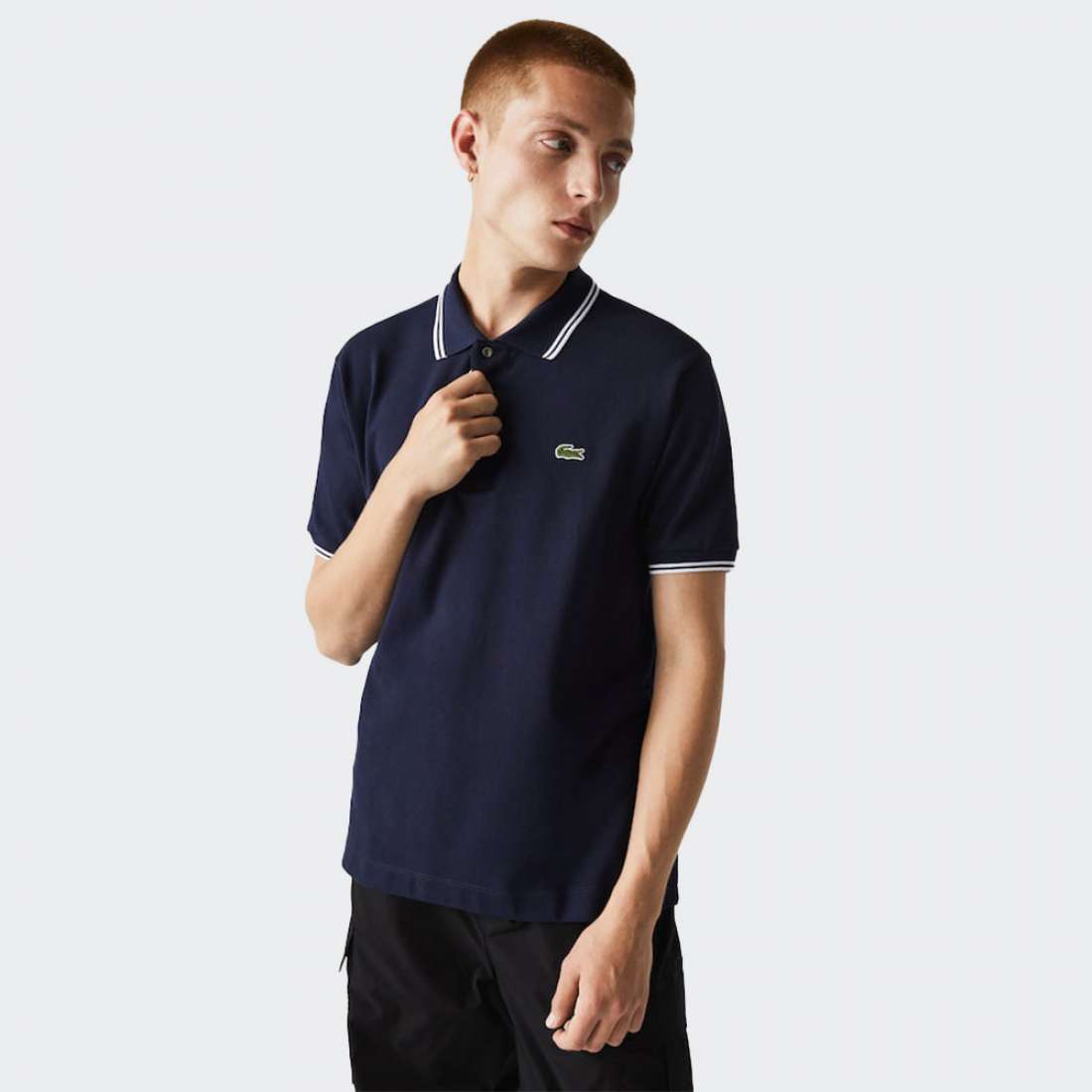 POLO LACOSTE PH238400 MARINE BLANC