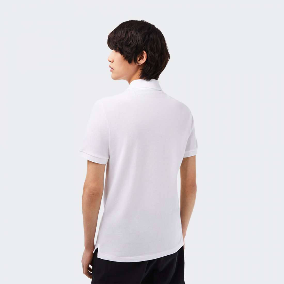 POLO LACOSTE SLIM PETITE PIQUE UNICOLOR WHITE