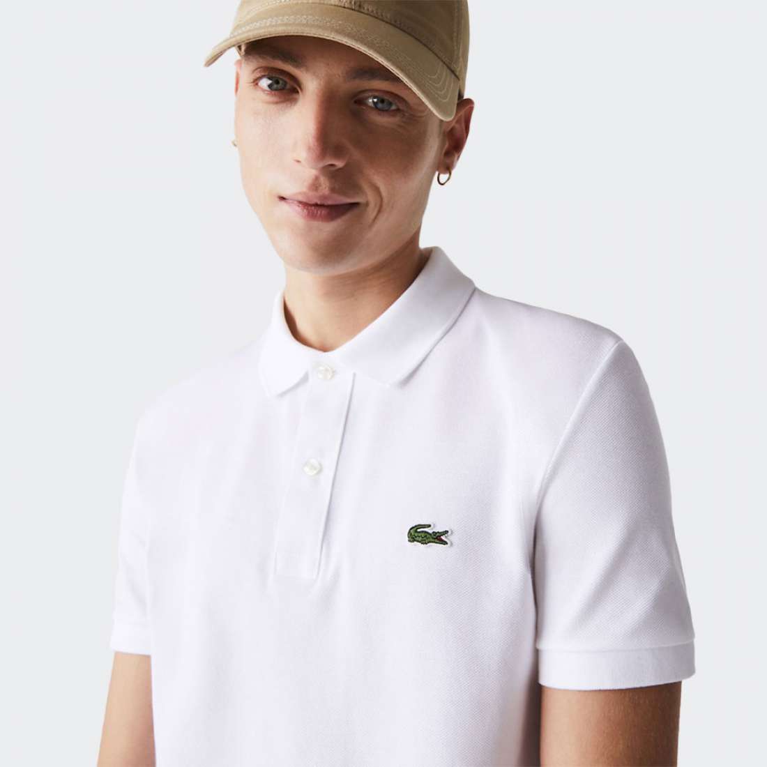 POLO LACOSTE PH401200-001 PETIT PIQUÉ BLANC