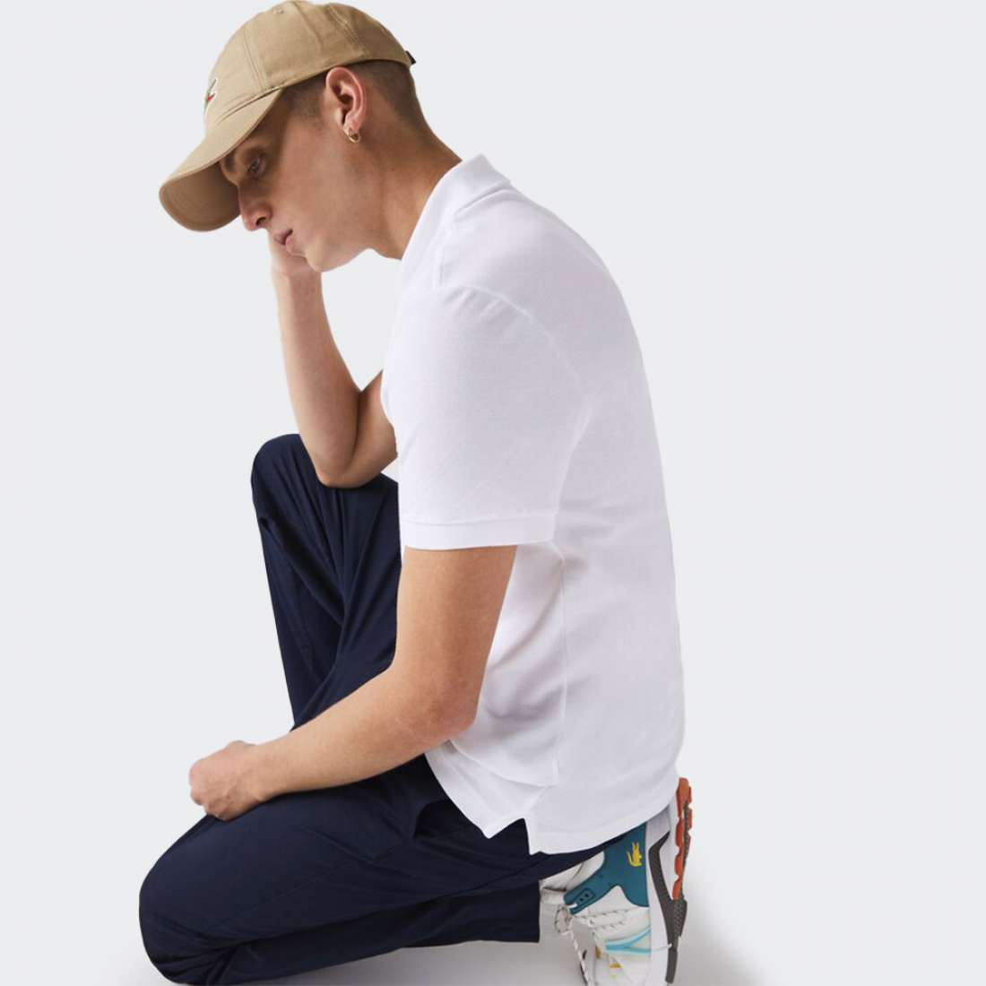 POLO LACOSTE PH401200-001 PETIT PIQUÉ BLANC