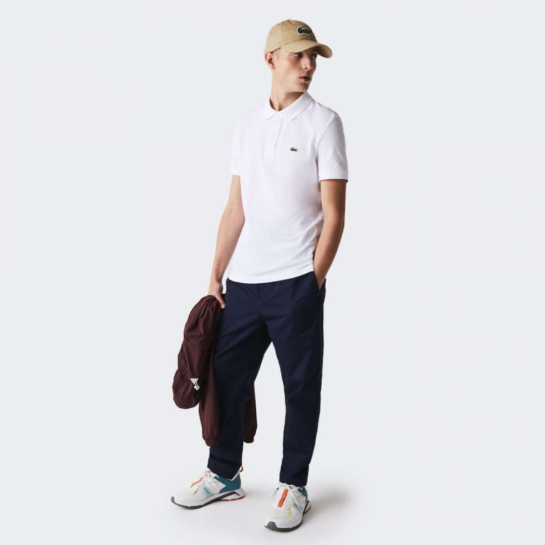 POLO LACOSTE PH401200-001 PETIT PIQUÉ BLANC