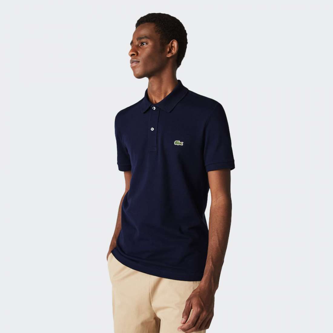 POLO LACOSTE PH401200-166 PETIT PIQUÉ MARINE