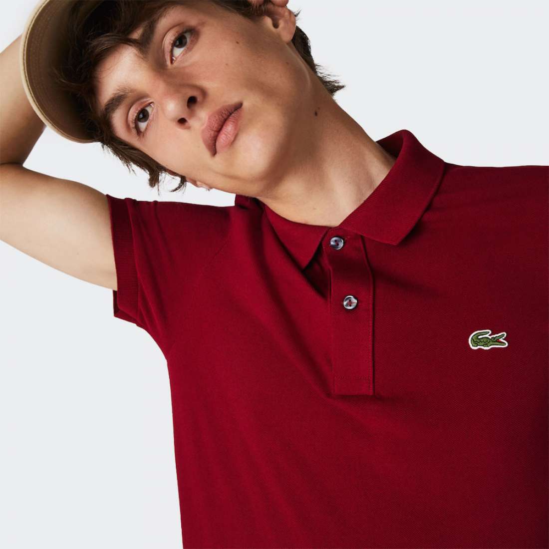 POLO LACOSTE PH401200-476 PETIT PIQUÉ BORDEAUX